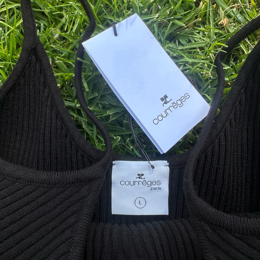 Courreges Re-Edition Ribbed Knit Tank - Picture 6 of 7